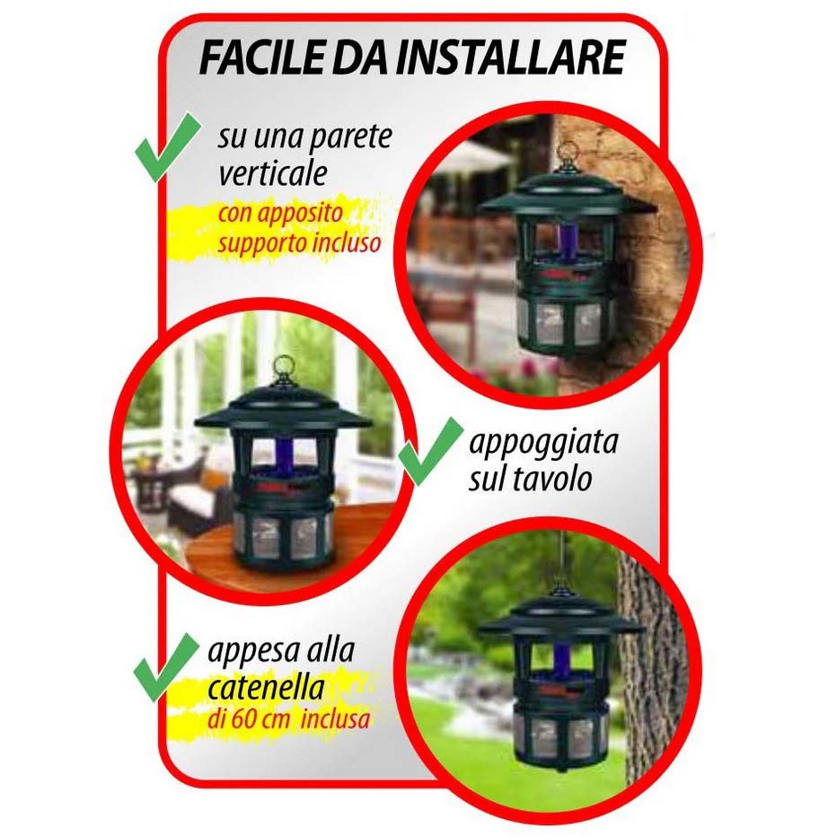CFG Lampada Elettroinsetticida Zanzatrap LED 360° - CFG 1808 - Immagine 2